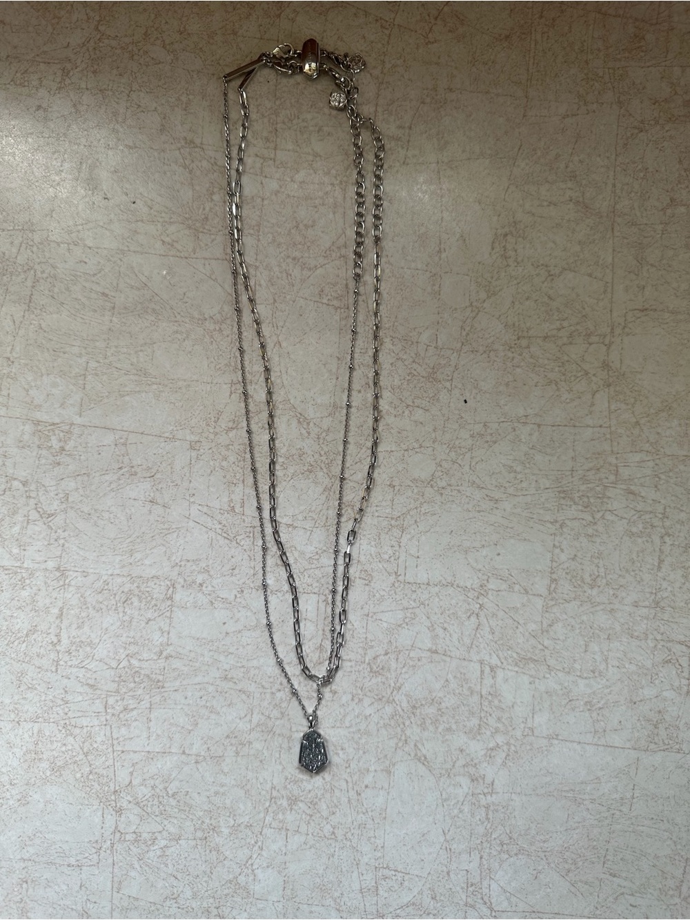 Kendra Scott Sterling-Tone Layered Pendant Necklace in Silver